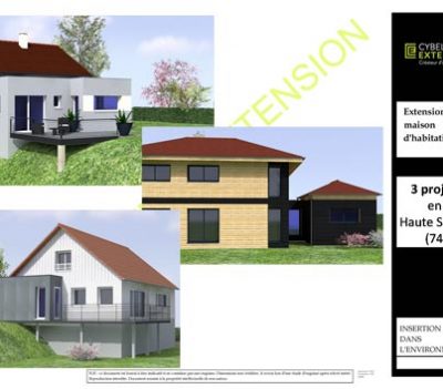 Projets d'extension et agrandissement de maison en Haute Savoie (74)