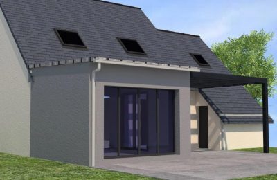 Cybel extension maison chantier réalisation chappelle fougeretz 35
