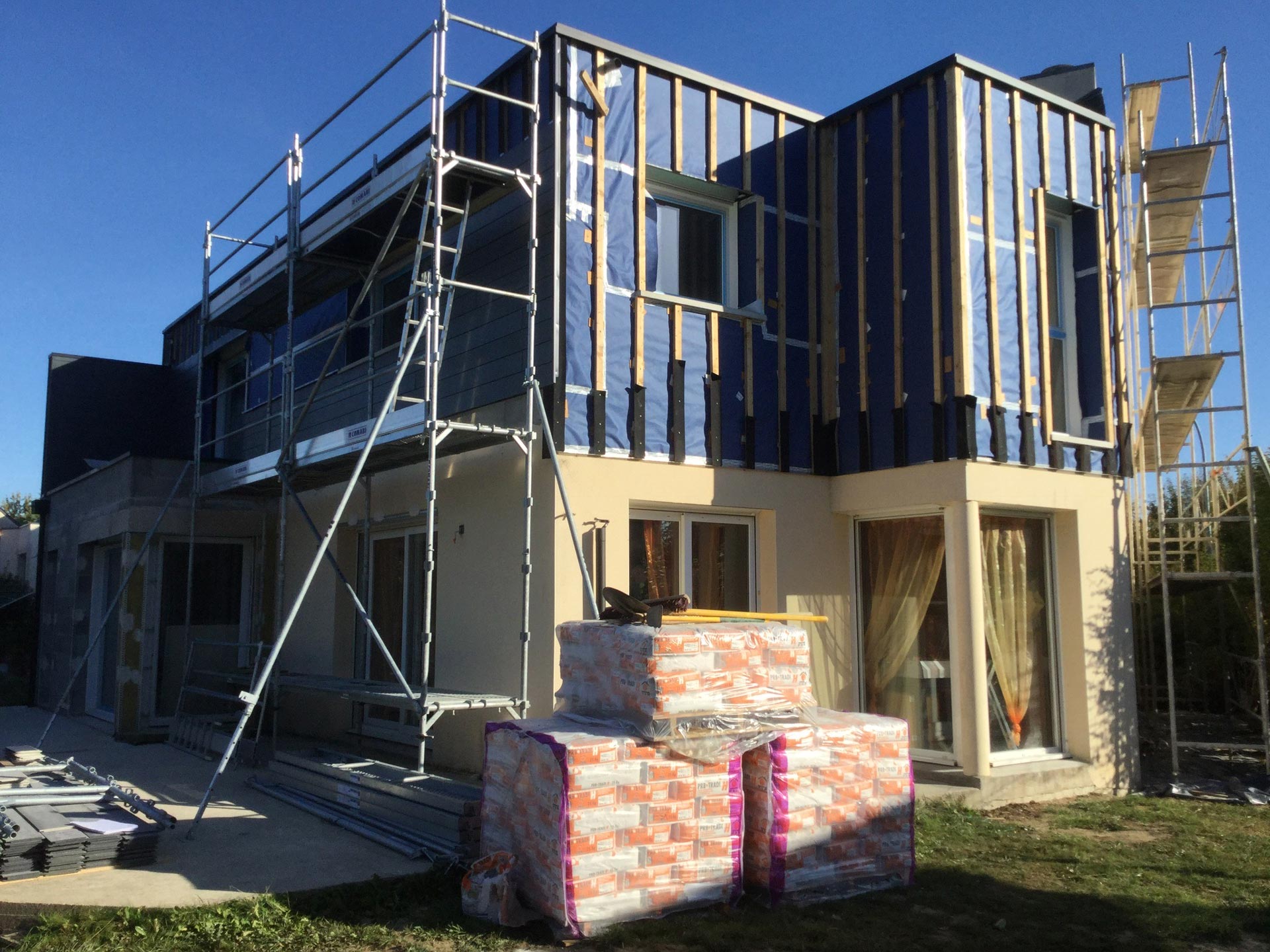 agrandissement renovation maison chantier le rheu 35