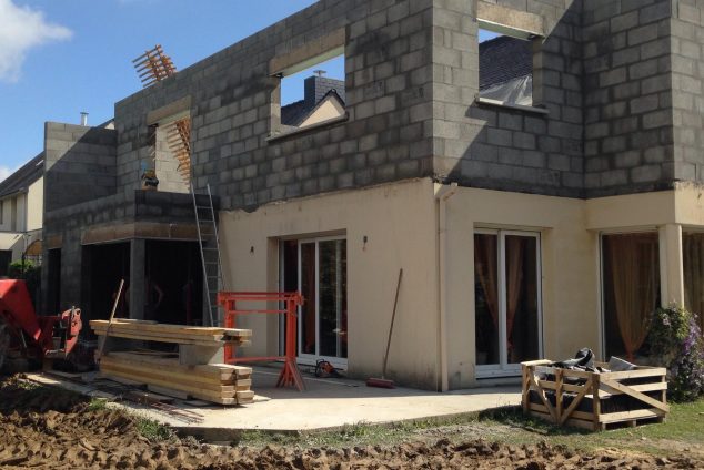 agrandissement renovation maison chantier le rheu 35