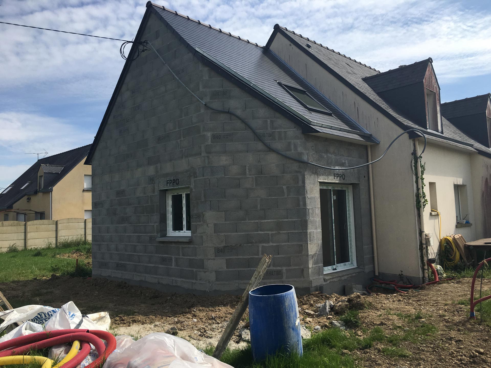 extension maison chantier petit fougeray 35