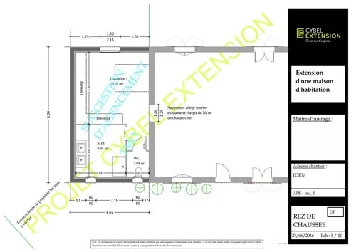 extension maison permis construire