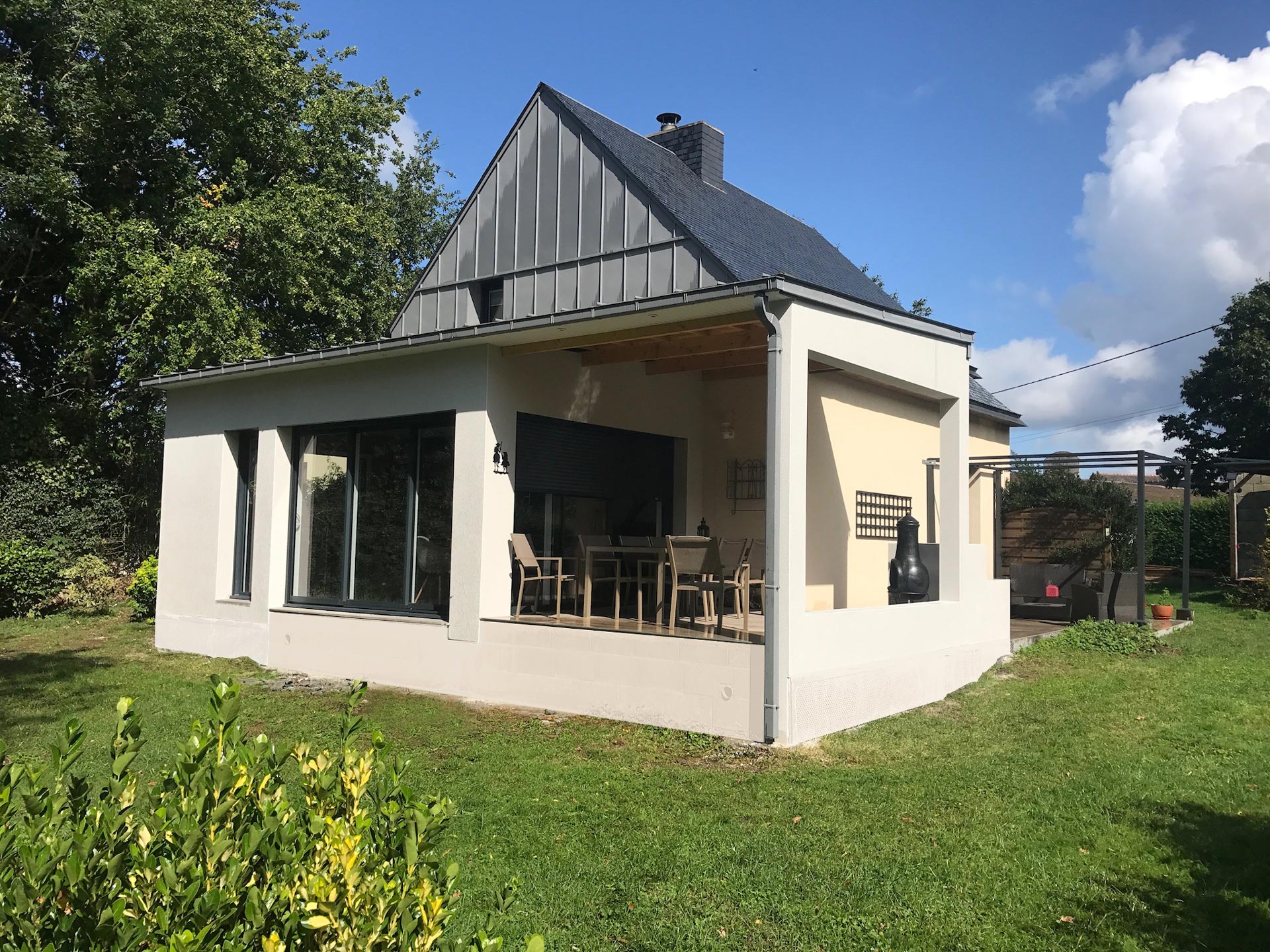 Extension de maison terrasse Saint Solen 22100