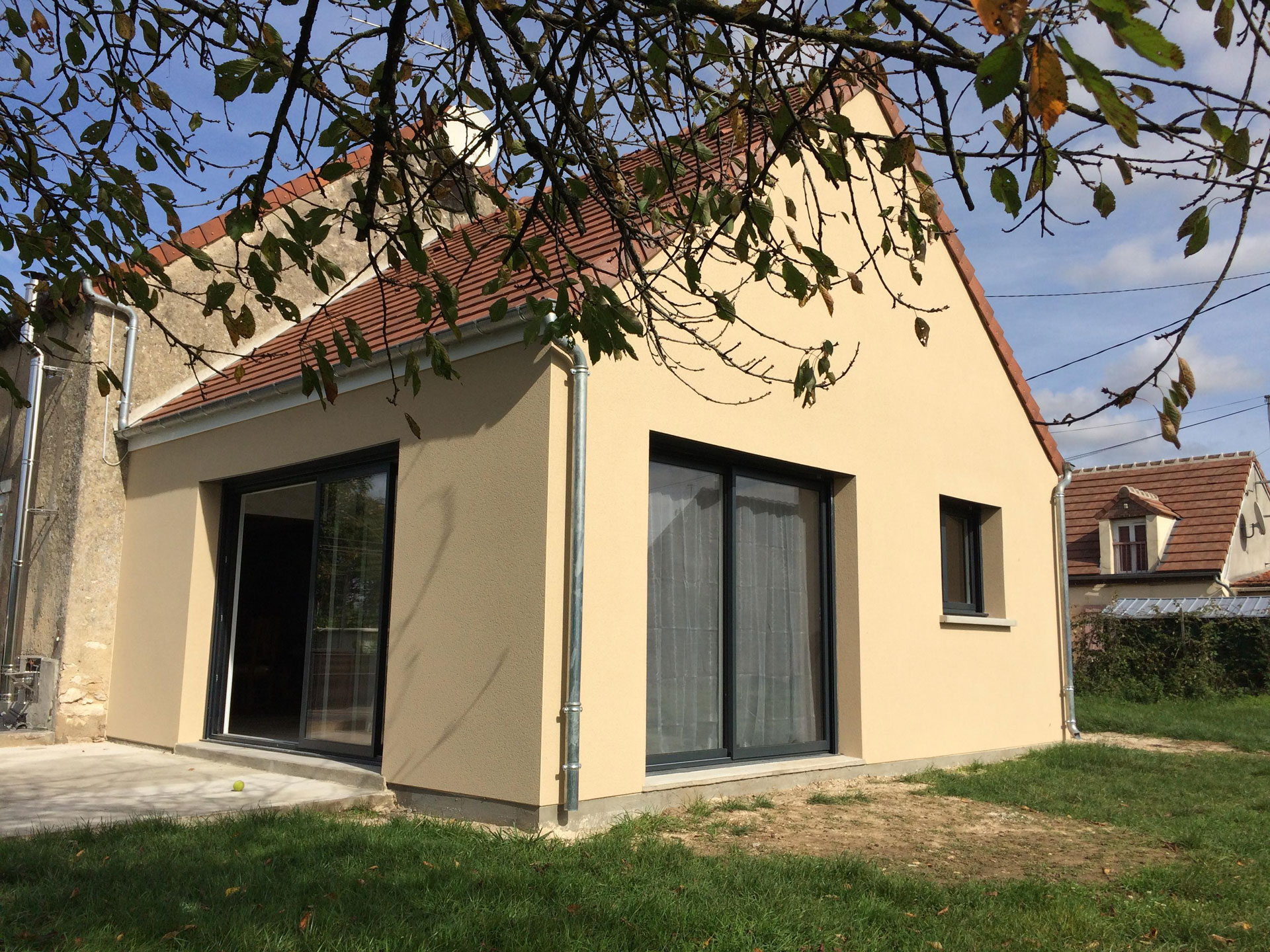 Extension de maison salon-jeux-billard et chambre-dressing à Pressigny-les-Pins (45290)
