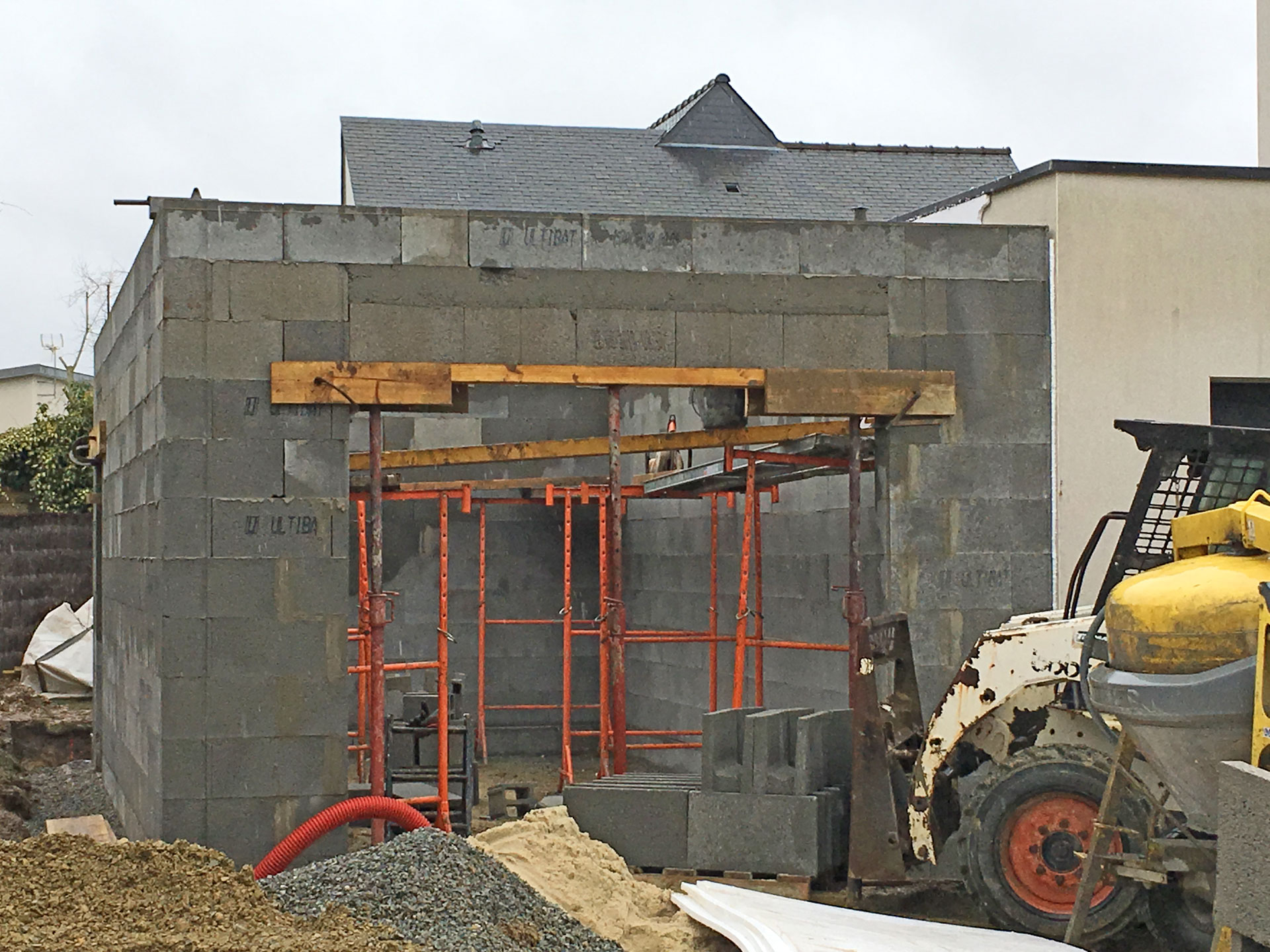 construction garage cybel extension Rennes Sud