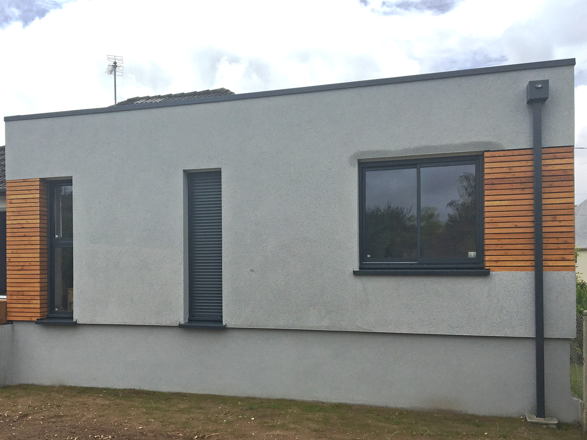 realisation agrandissement maison toit plat amilly 45200