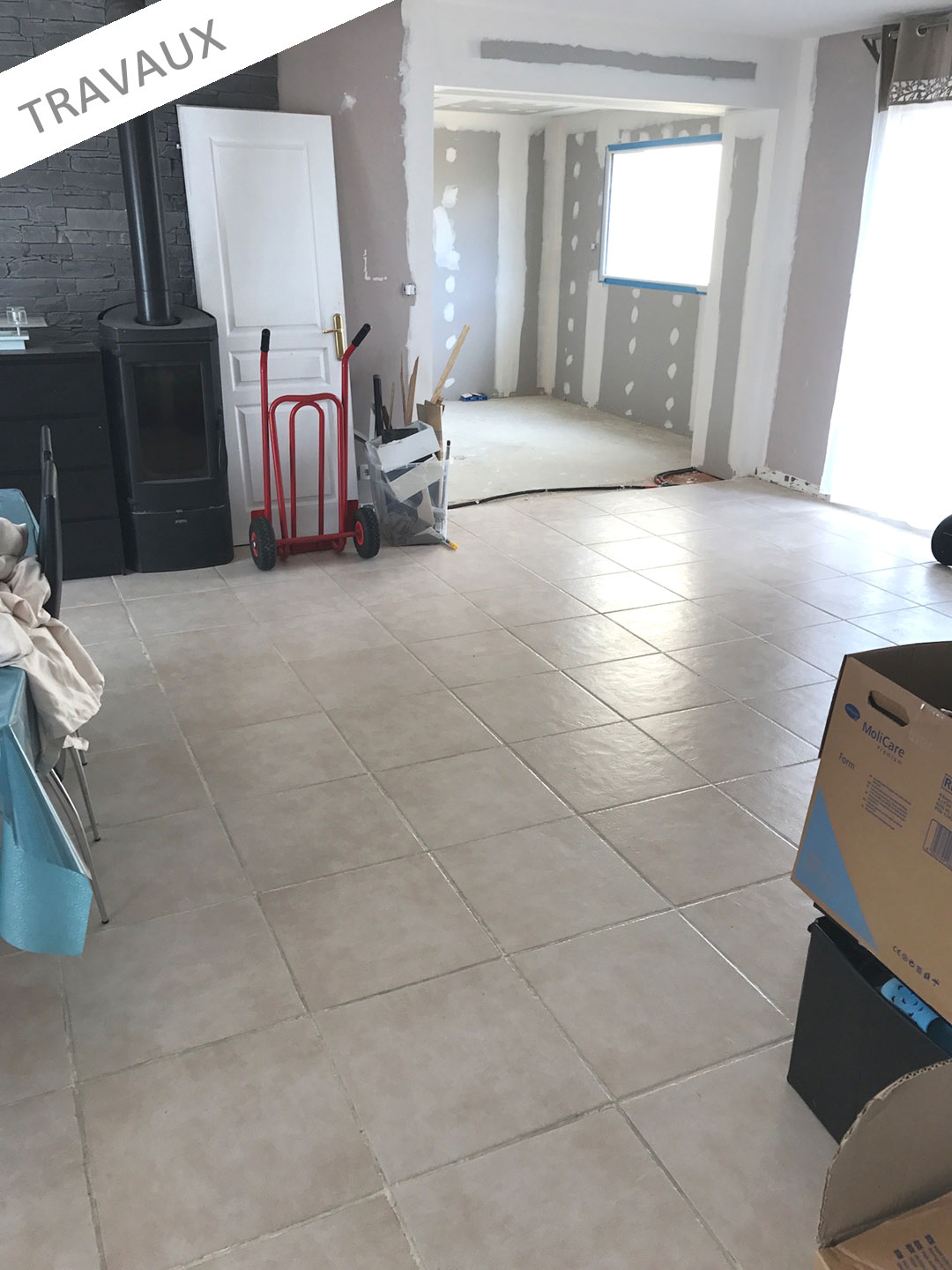 travaux agrandissement maison 35430