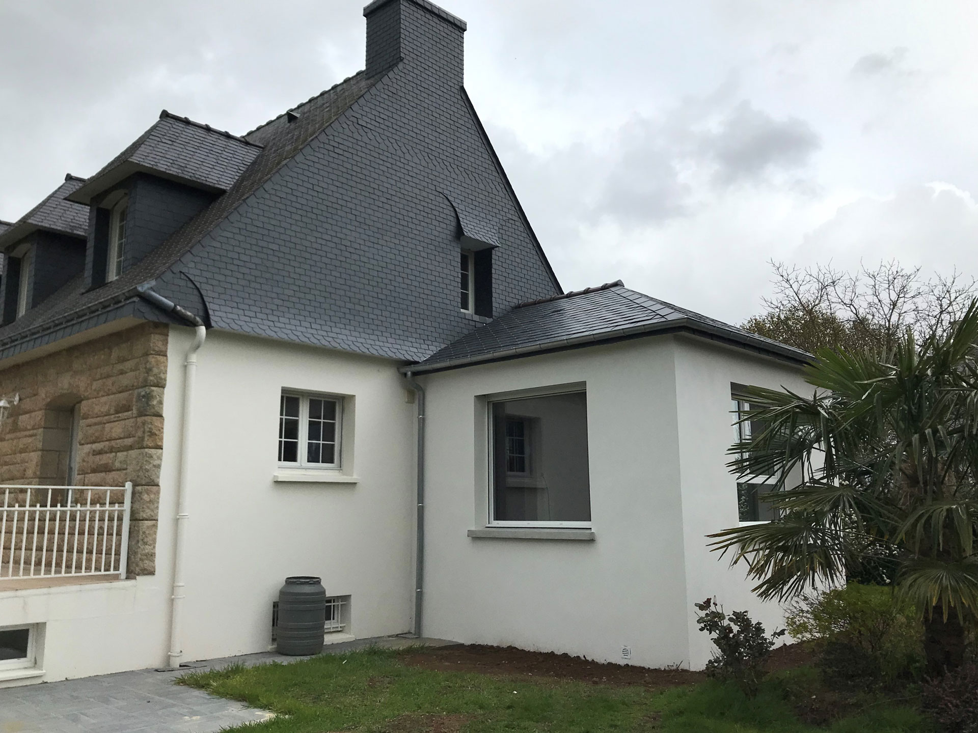 extension maison traditionnelle Kervignac Morbihan