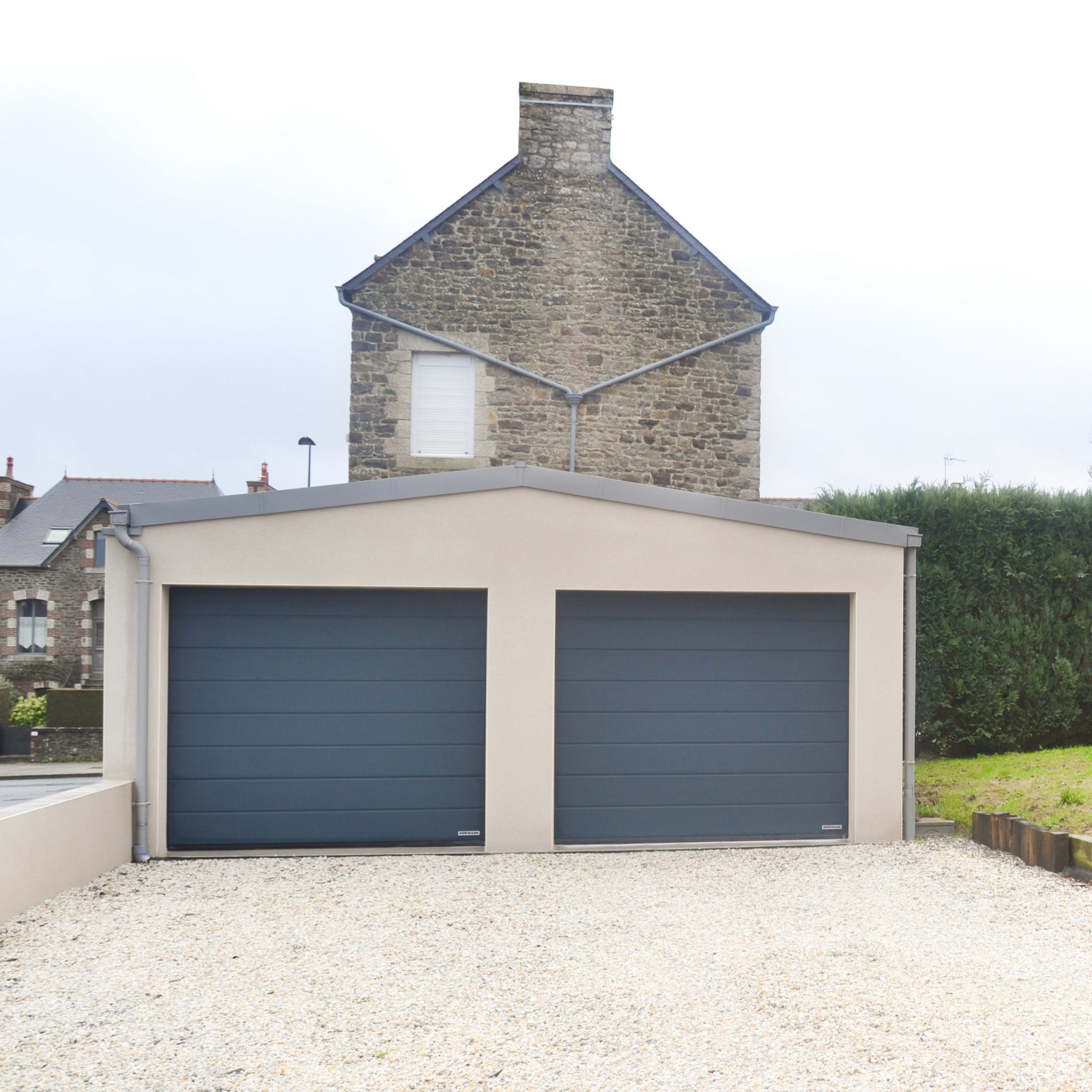 Extension double garage à Pleudihen-sur-Rance (22690)