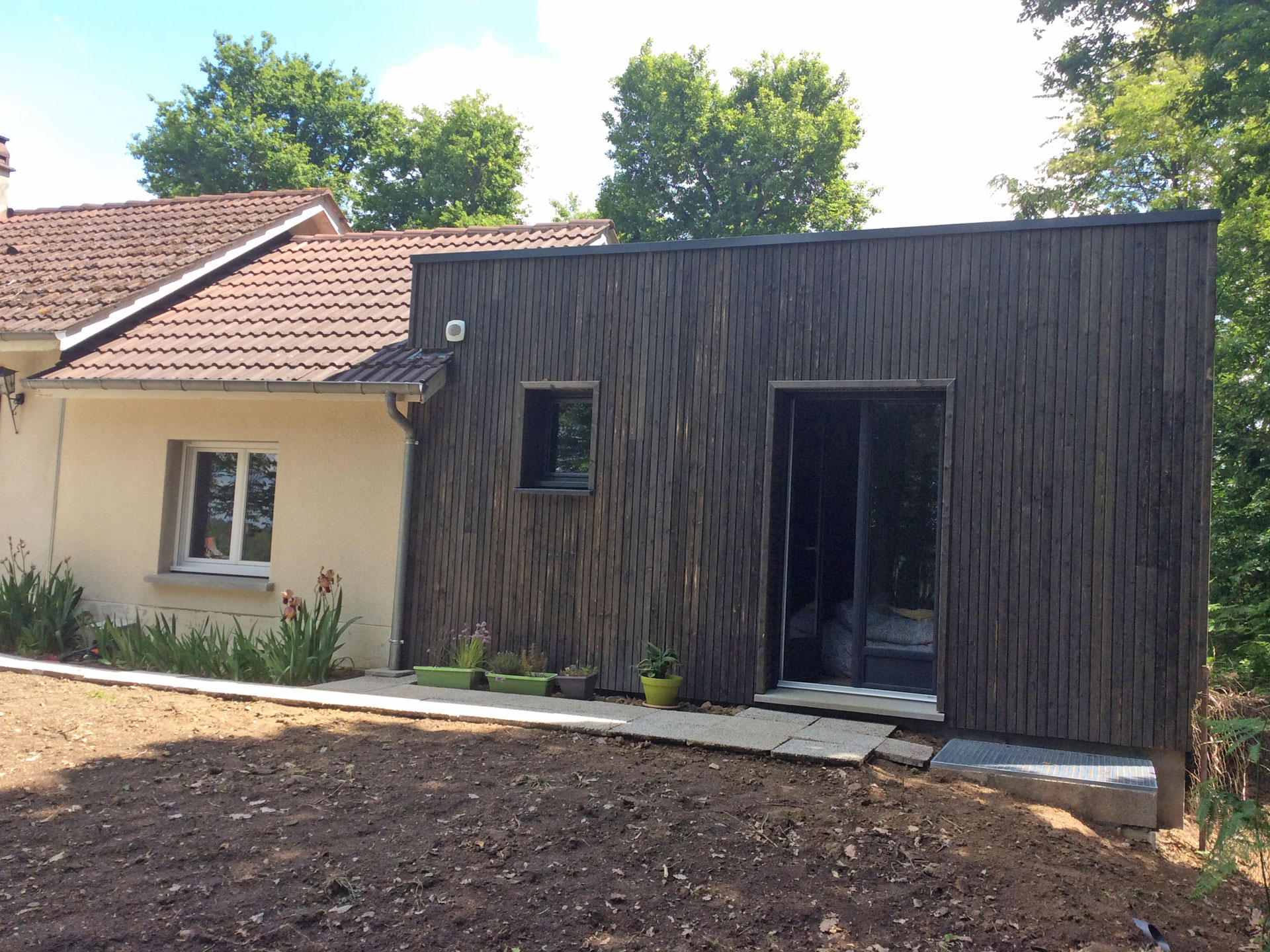 Extension maison ossature bois Bouzy la forêt 45460