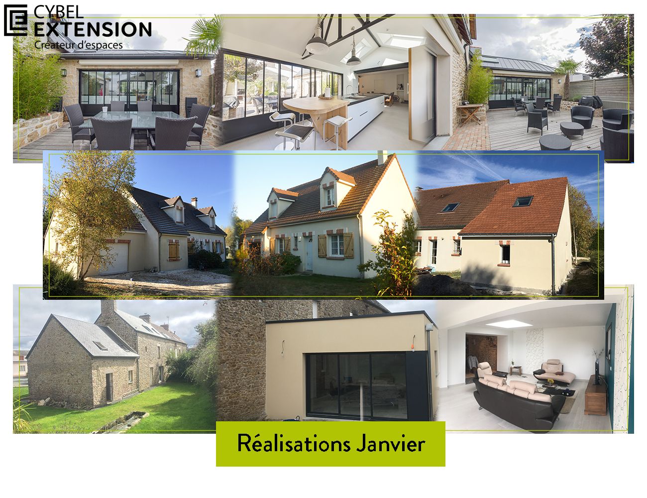 Les extensions de maison du mois de janvier