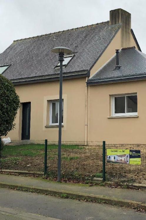 Une extension de maison sur pignon à Servon sur Vilaine (35530)