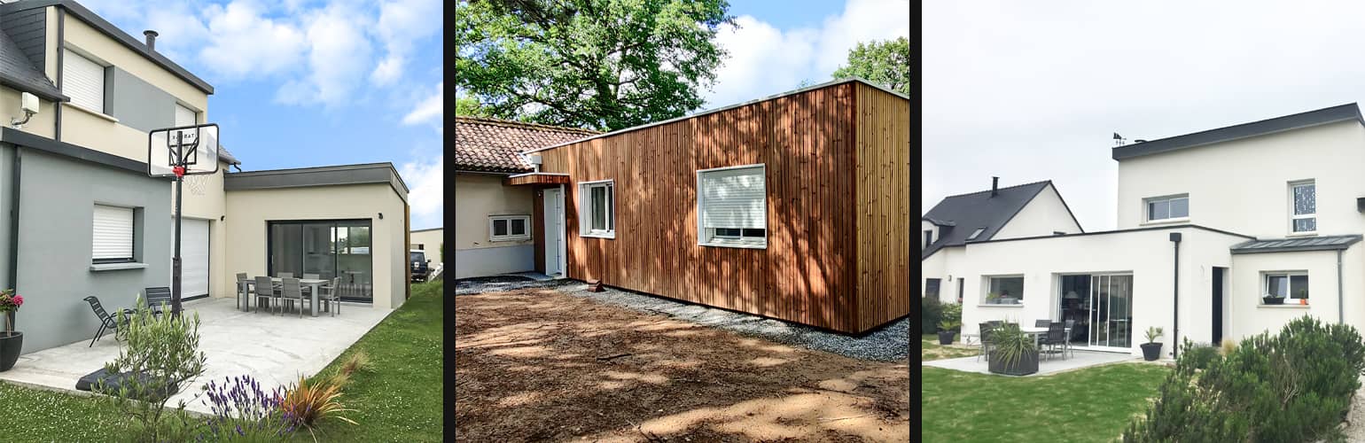 Des agrandissements de maison avec des toits plats