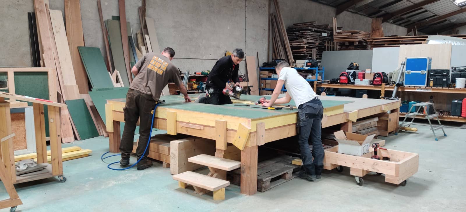 Atelier montage ossature bois
