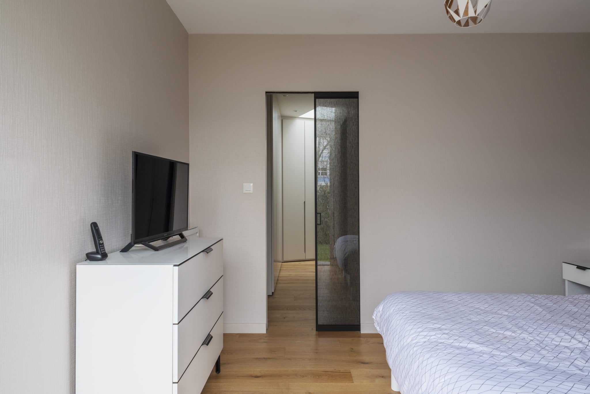 3 espaces dans l'extension de maison