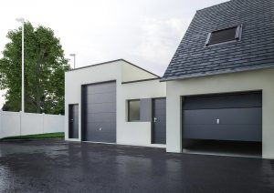 Extension garage en ardoises