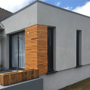 Un agrandissement à toit plat
