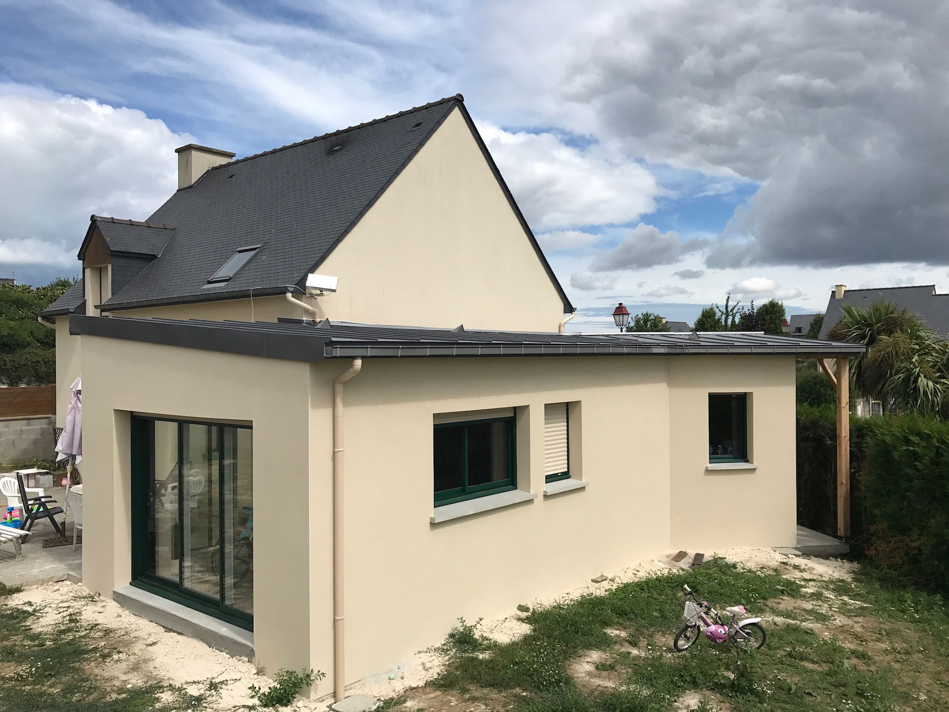 agranissement maison architecte batiment france 35430