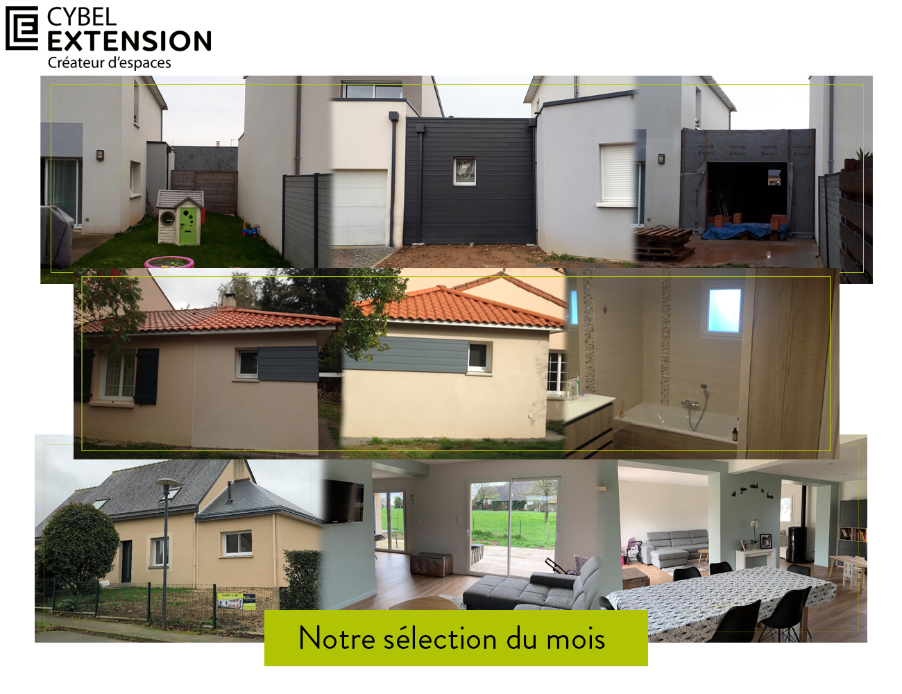 Des agrandissements de maison sur le côté - Cybel extension