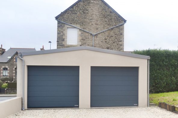 Extension double garage à Pleudihen-sur-Rance (22690)
