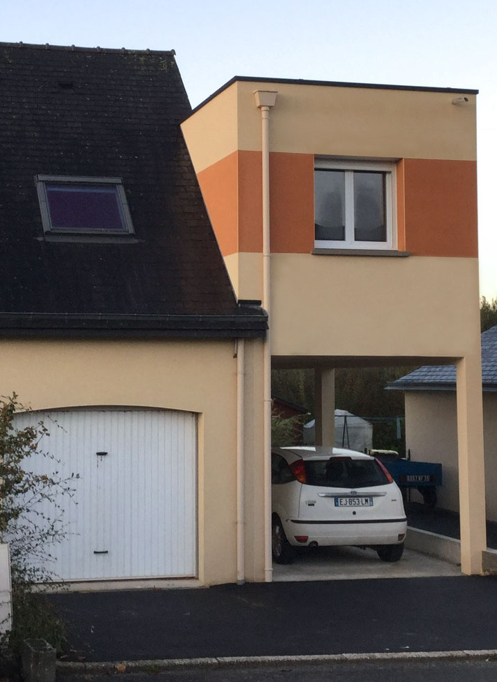 extension maison carport 35360