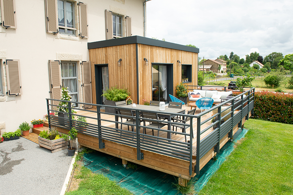 Extension de maison en bois pour agrandir sa maison