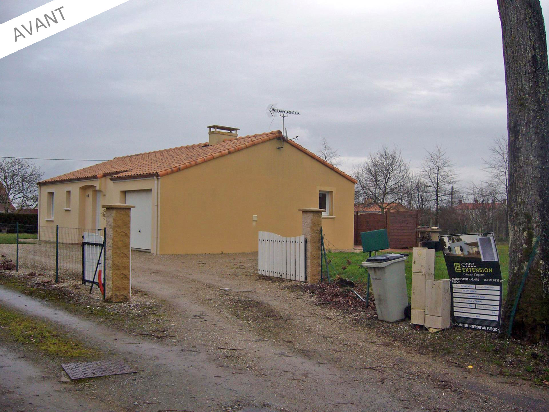 Projet d'extension garage à Frossay (44320)