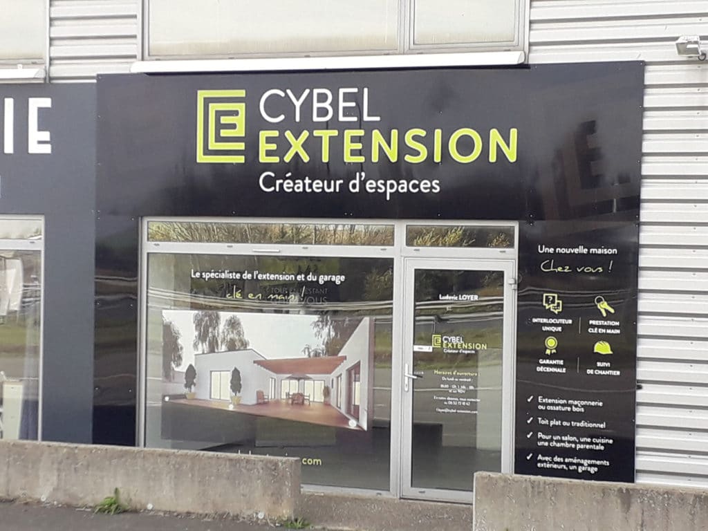 Façade de l'agence Cybel Extension Saint-Brieuc