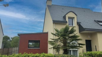 Une extension de maison à Montauban-de-Bretagne