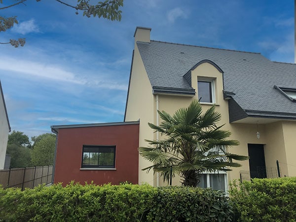 Une extension de maison à Montauban-de-Bretagne