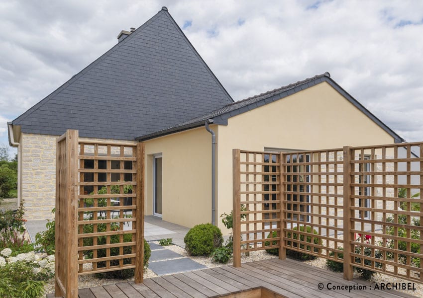 Une seconde terrasse se cache derrière l'extension