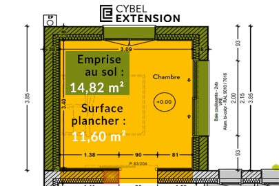 Extension maison inférieure à 20 m²