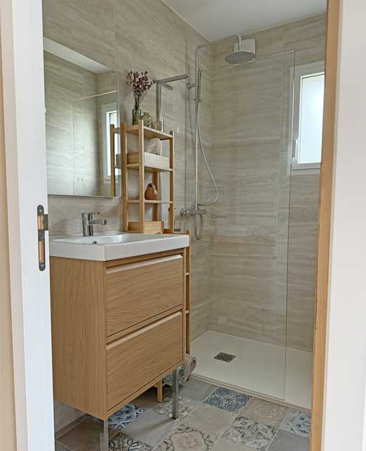 La salle de bain de 3 m²