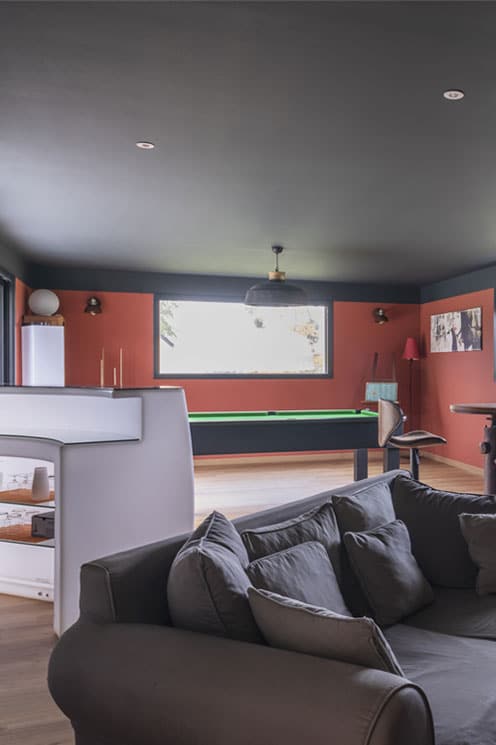 Une extension pour une salle de jeux