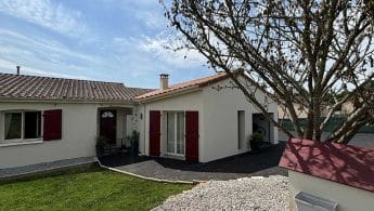L'agrandissement maison et garage à Saint-Laurent-les-Eglises.
