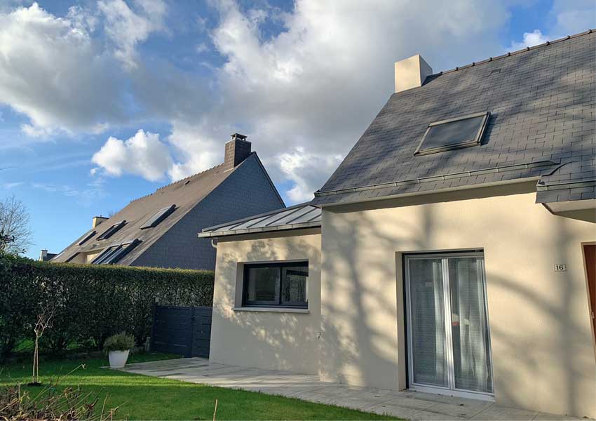 Une extension sur le pignon de 20m²