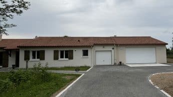 Un garage existant avec son extension de garage