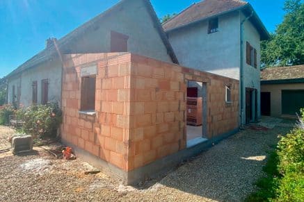 L'agrandissement en briques