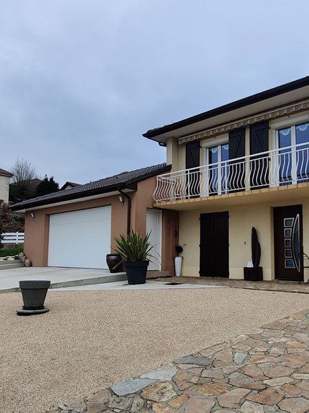 Extension de garage avec un permis de construire