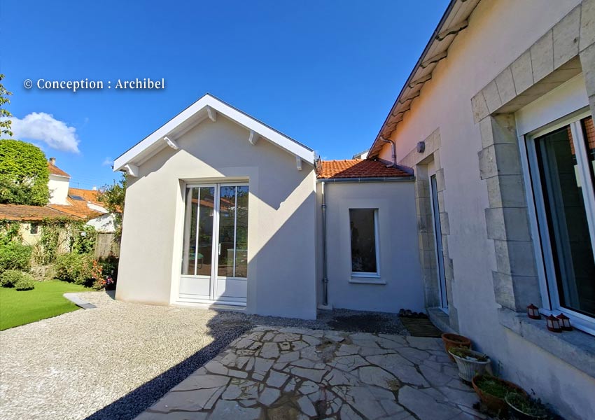 Extension extérieure d’une cuisine à La Rochelle