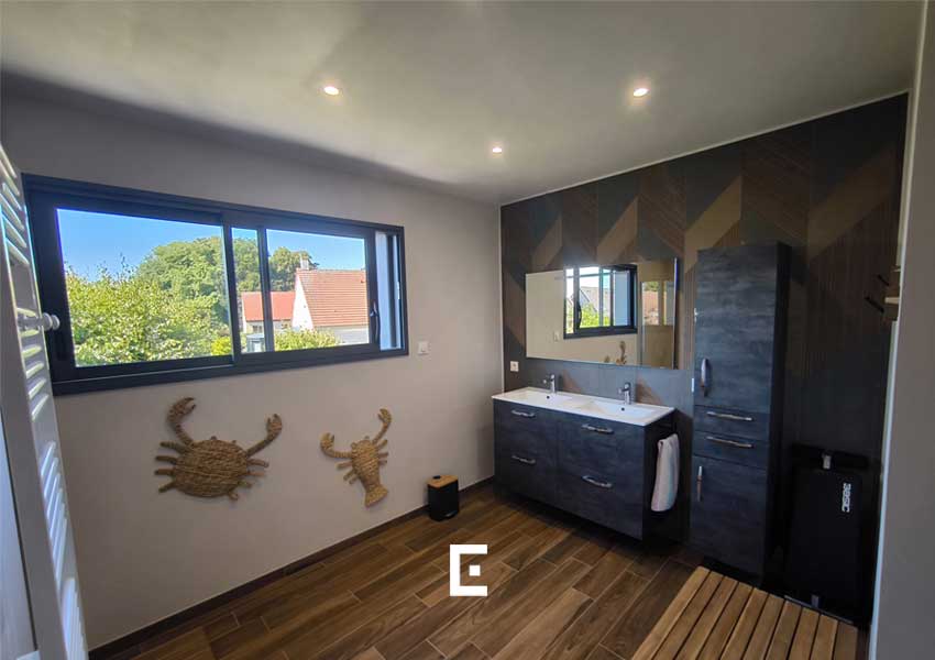 La salle de bain de 17m²