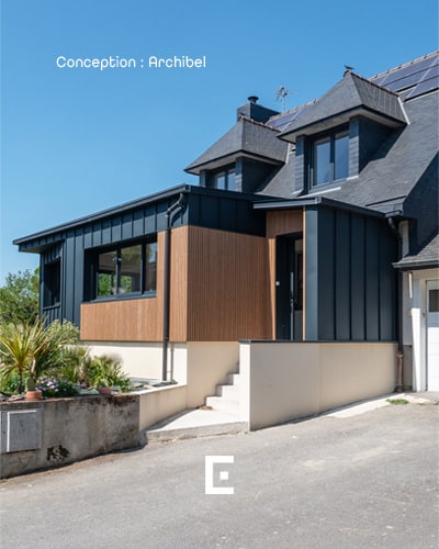 Des façades en bardage bois et zinc