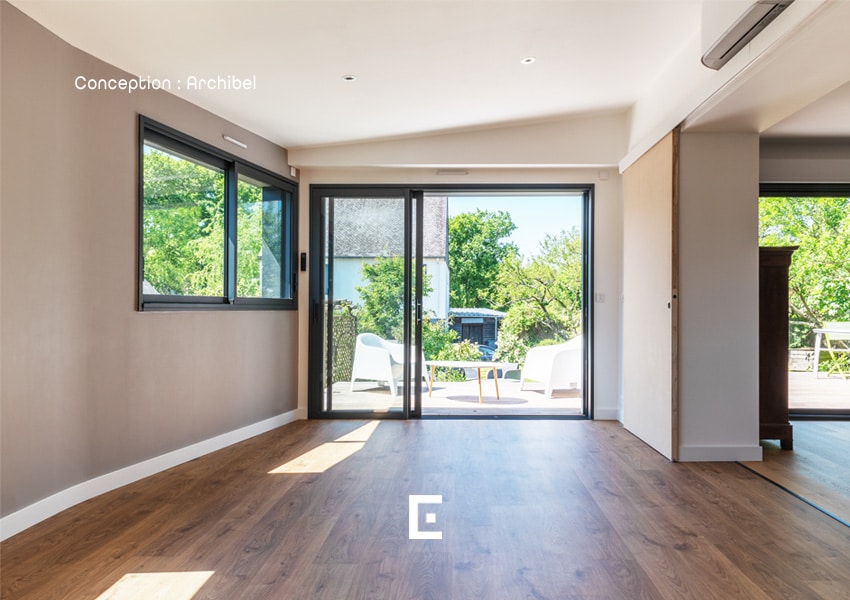 L'ouverture des nouveaux m² à Pacé sur l'extérieur