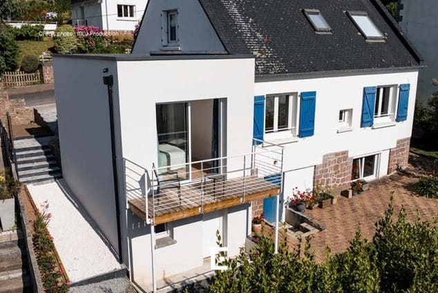 Un agrandissement de maison à Perros-Guirec