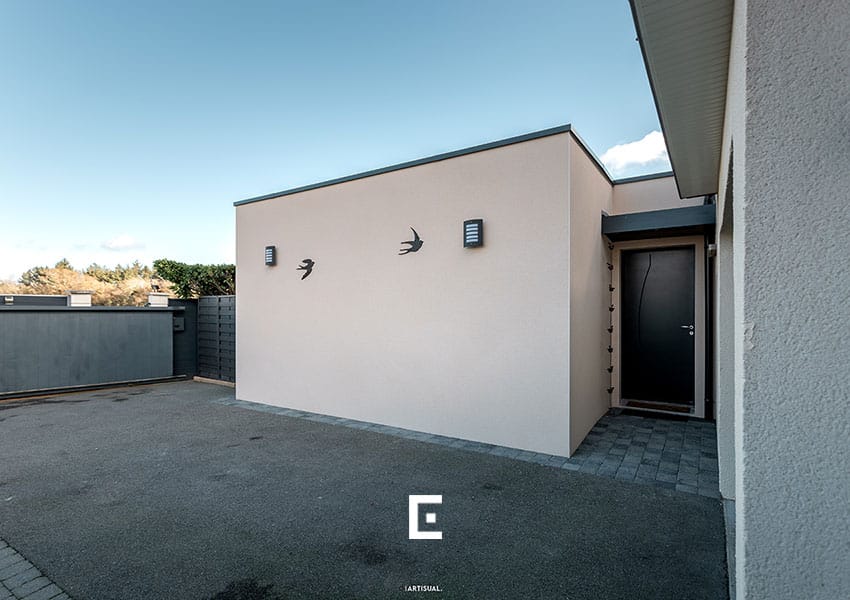 La nouvelle entrée redéfinit dans l'extension à Guidel.