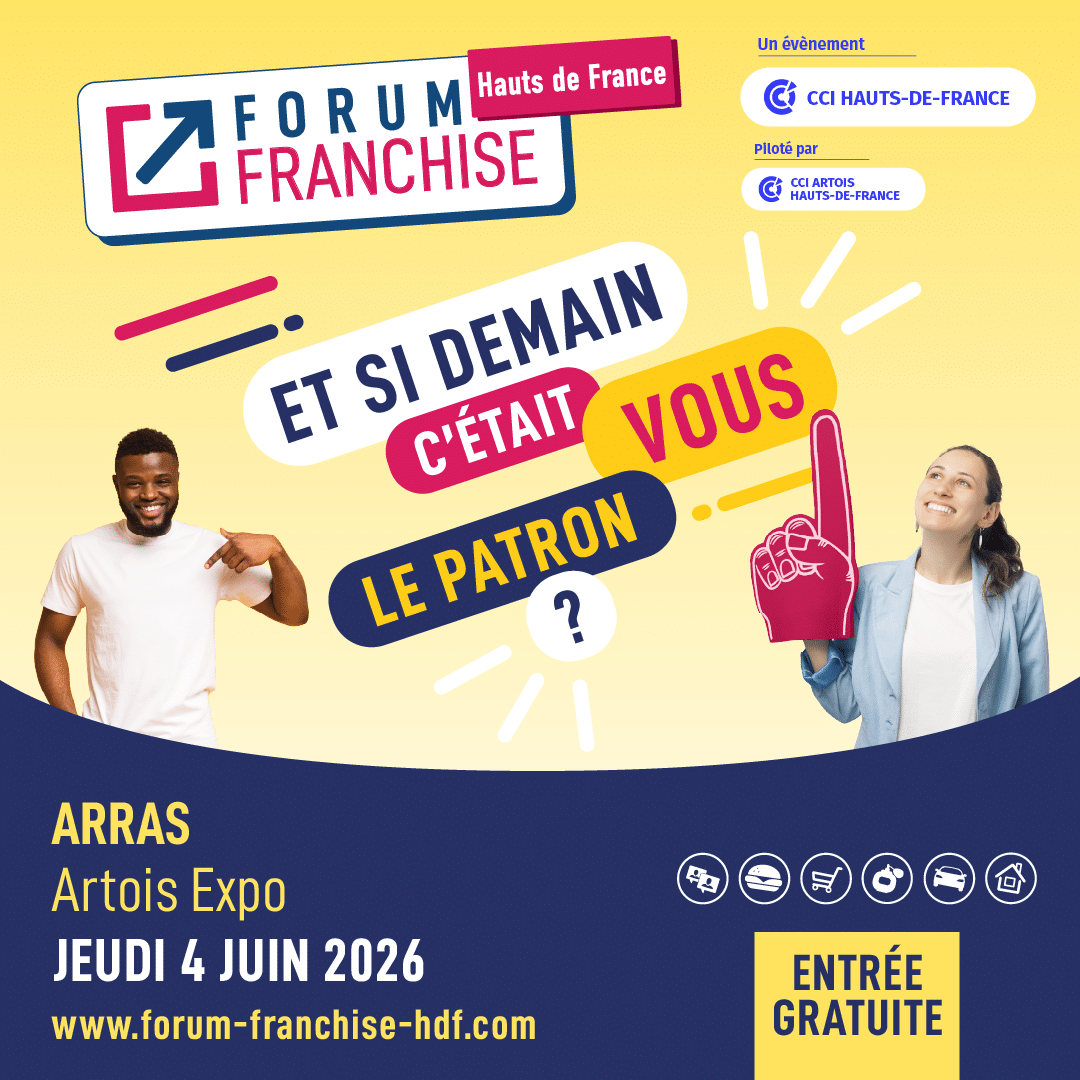 Nous serons présents au Salon de la Franchise d'Arras