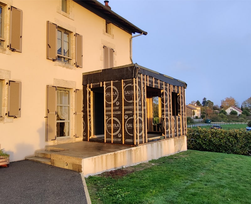 Une structure en ossature bois