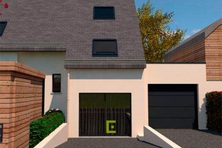Extension garage toit plat
