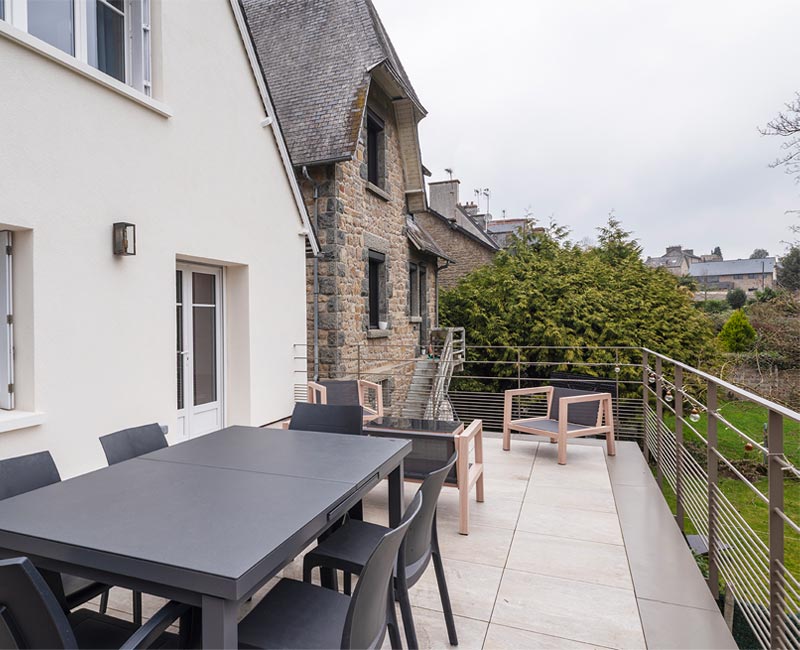 Le toit terrasse de 31m² accessible